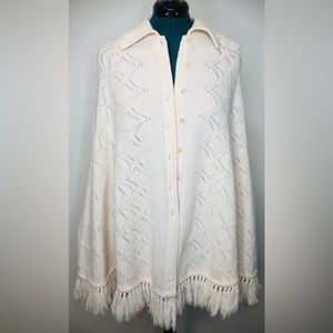 Buttoned Down Poncho